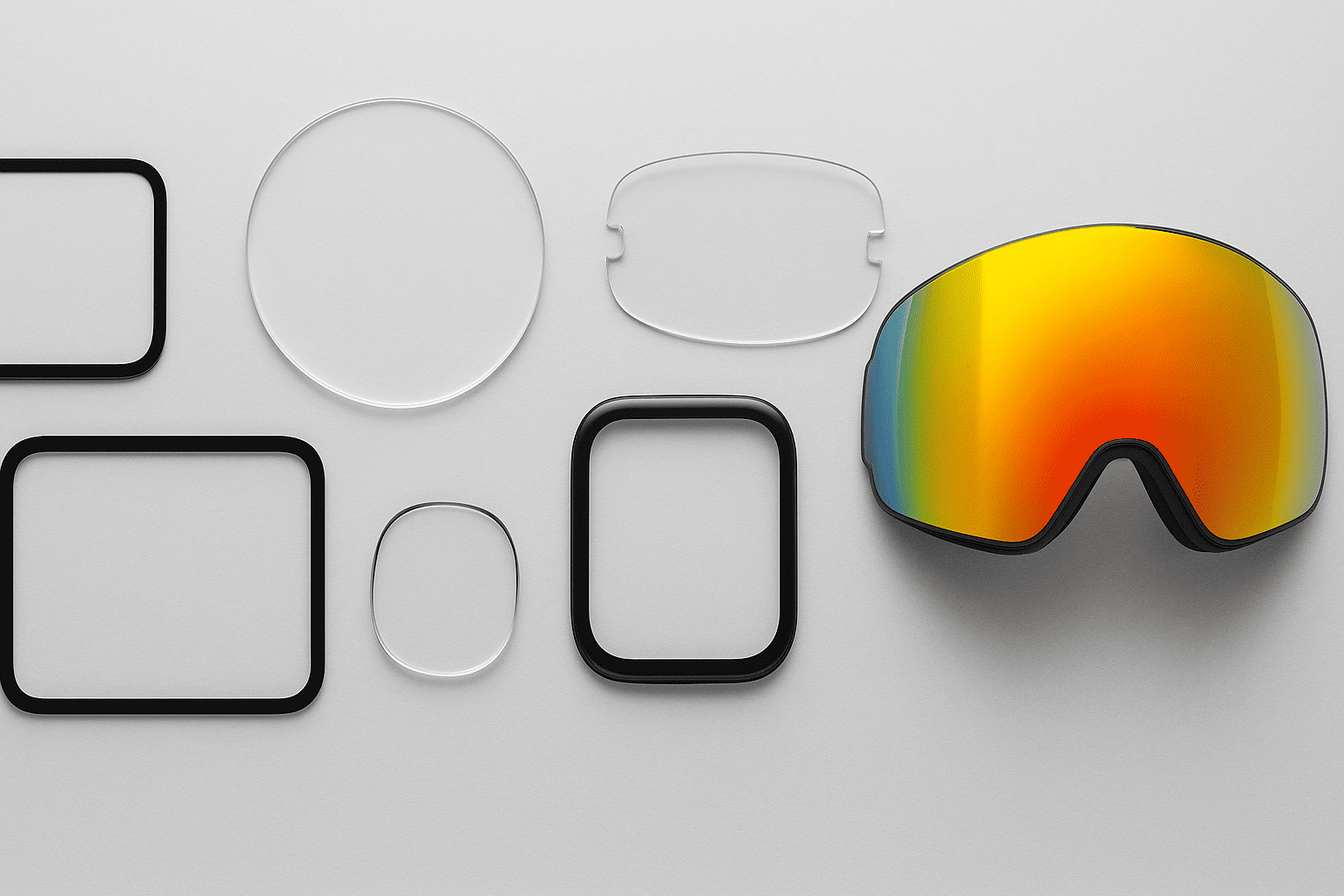 A display screen showing the difference with and without 3A coatings
