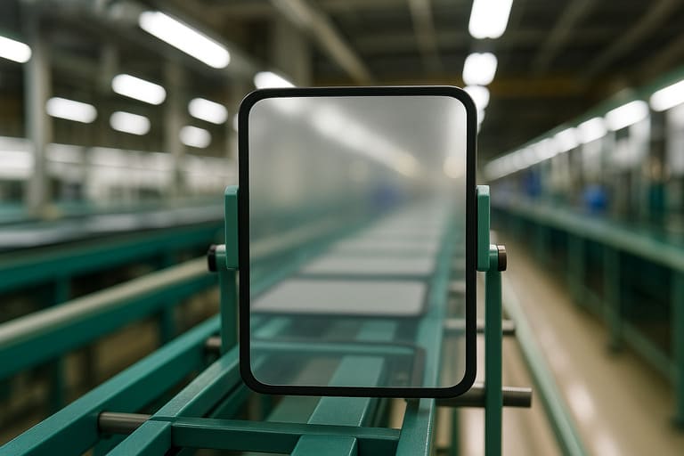 How do you test anti-glare (AG) coating on custom glass covers?