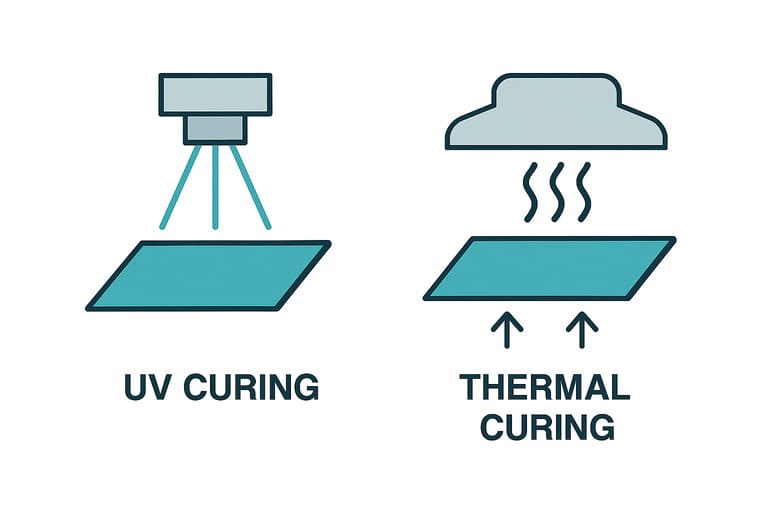 Coating Curing Methods thermal baking oven vs uv light curing machine