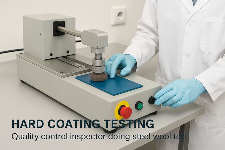 Hard Coating Quality Testing pencil hardness test on display cover glass